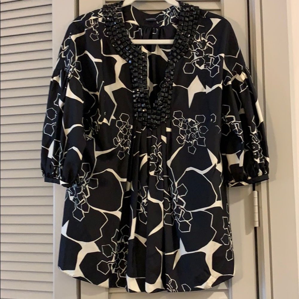Beautiful black and white blouse